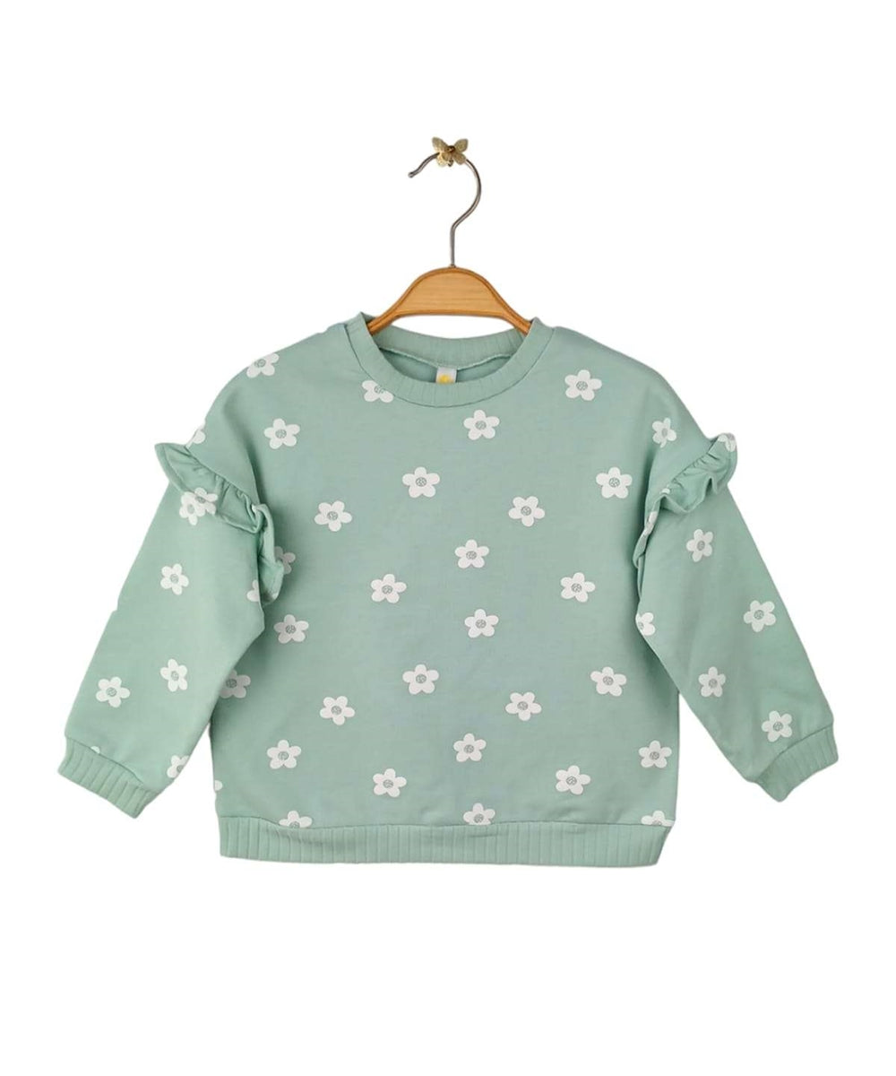 Floral Cotton Sweatshirt