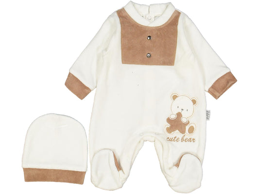 Little Bear Velvet Overall